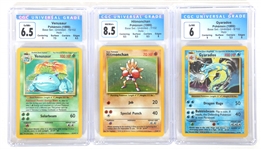 POKEMON 1999 BASE SET UNLIMITED HOLO CARDS CGC GRADED