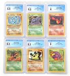 POKEMON 1999-2001 FIRST EDITION CARDS CGC GRADED