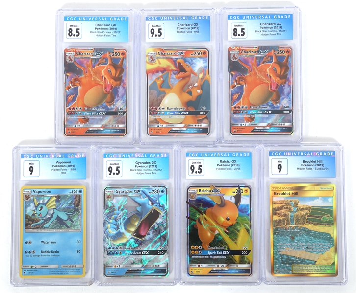 POKEMON 2019 HIDDEN FATES CARDS CGC GRADED