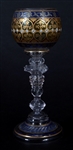 ART NOUVEAU GLASSES CLARET SAUCER FRITZ HECKERT & MORE