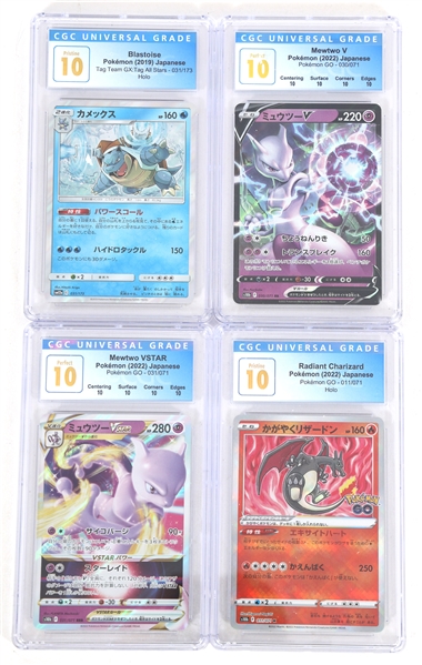 POKEMON JAPANESE CARDS CGC GRADED 10 PRISTINE 