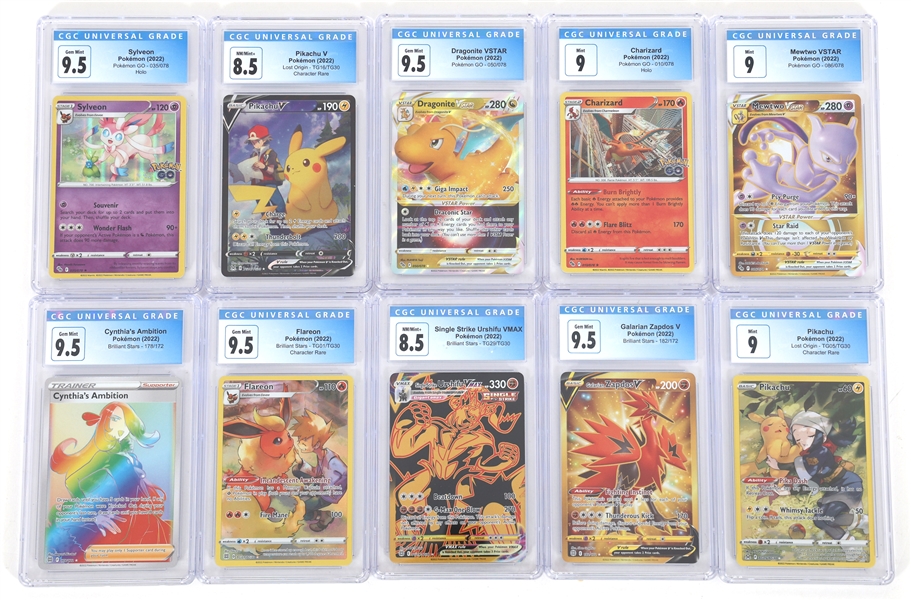 POKEMON 2022 CARDS CGC GRADED