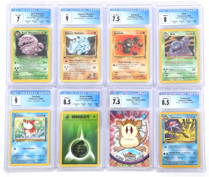 POKEMON CARDS 1999 - 2000 CGC GRADED