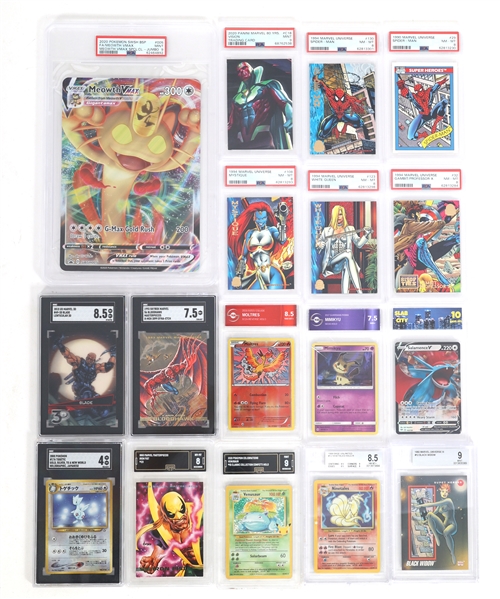 MARVEL AND POKEMON TRADING CARDS GRADED