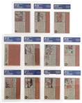 1962 TOPPS BASEBALL CARDS PSA GRADED 