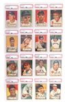 1952 TOPPS BASEBALL CARDS PSA GRADED 