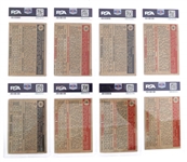 1952 TOPPS BASEBALL CARDS PSA GRADED 