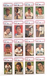 1952 TOPPS BASEBALL CARDS PSA GRADED 