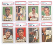 1952 TOPPS BASEBALL CARDS PSA GRADED 