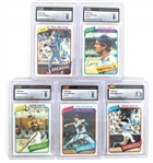 1980 TOPPS BASEBALL CARDS CSG GRADED