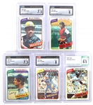 1980 TOPPS BASEBALL CARDS CSG GRADED