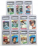 1980 TOPPS BASEBALL CARDS CSG GRADED