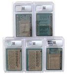 1980 TOPPS BASEBALL CARDS CSG GRADED