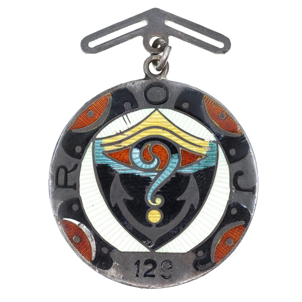 ROYAL ORDER OF JESTERS STERLING SILVER BADGE