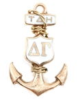 10K YELLOW GOLD DELTA GAMMA SORORITY PIN