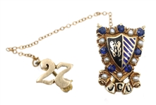 10K YELLOW GOLD JOHN CARROLL UNIVERSITY BADGE PIN