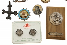 CHRISTIAN ICON JEWELRY, CROSSES, & FABERGE GLASS EGG