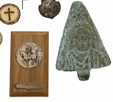 CHRISTIAN ICON JEWELRY, CROSSES, & FABERGE GLASS EGG