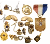 GOLD FILLED EMPLOYEE SERVICE MERIT BADGES, PINS, & MORE