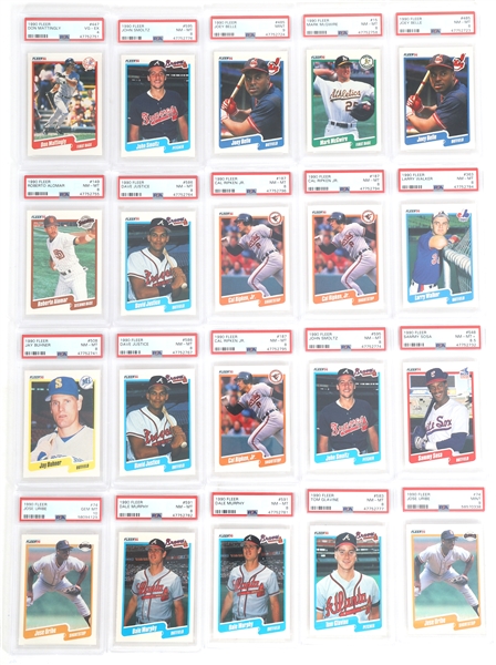 1990 FLEER BASEBALL CARDS PSA GRADED