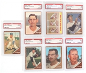 1962 TOPPS BASEBALL CARDS PSA GRADED