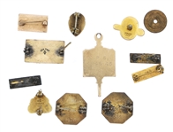 10K GOLD MILITARY & CIVILIAN BADGE PINS
