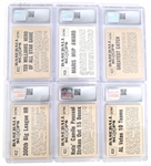 1961 NU-CARD SCOOPS BASEBALL CARDS CSG GRADED