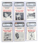1961 NU-CARD SCOOPS BASEBALL CARDS CSG GRADED