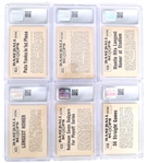 1961 NU-CARD SCOOPS BASEBALL CARDS CSG GRADED