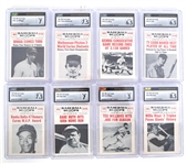 1961 NU-CARD SCOOPS BASEBALL CARDS CSG GRADED