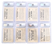 1961 NU-CARD SCOOPS BASEBALL CARDS CSG GRADED