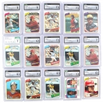 1980 TOPPS BASEBALL CARDS CSG GRADED