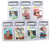 1980 TOPPS BASEBALL CARDS CSG GRADED