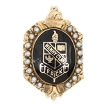 10K YELLOW GOLD HENRY CLAY FRICK BADGE PIN