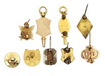 10K GOLD FRATERNAL & SORORITY BADGE PINS