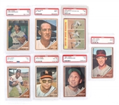 1962 TOPPS BASEBALL CARDS PSA GRADED