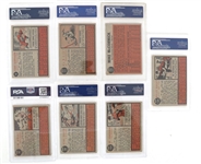 1962 TOPPS BASEBALL CARDS PSA GRADED