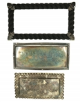 OUR DARLING & OUR FATHER CASKET PLATES