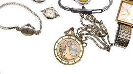COSTUME POCKET WATCHES & WRISTWATCHES