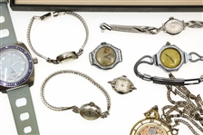 COSTUME POCKET WATCHES & WRISTWATCHES