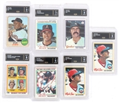1968-1989 TOPPS BASEBALL CARDS GMA GRADED