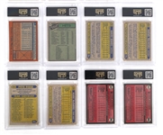1968-1989 TOPPS BASEBALL CARDS GMA GRADED