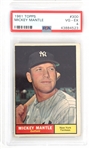 1961 TOPPS MICKEY MANTLE BASEBALL CARD PSA VG-EX 4