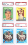1958-1962 TOPPS BASEBALL CARDS PSA GRADED VG TO NM