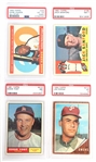 1958-1962 TOPPS BASEBALL CARDS PSA GRADED VG TO NM