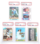 1976-1980 BASEBALL CARDS PSA GRADED 