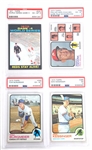 1970-1973 TOPPS BASEBALL CARDS PSA GRADED EX TO NM-MT 
