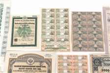 19th - EARLY 20th C. US RUSSIA & GERMANY BONDS