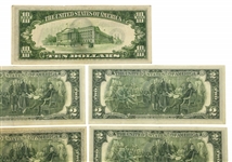 US $10 & SEQUENTIAL $2 FEDERAL RESERVE NOTES 