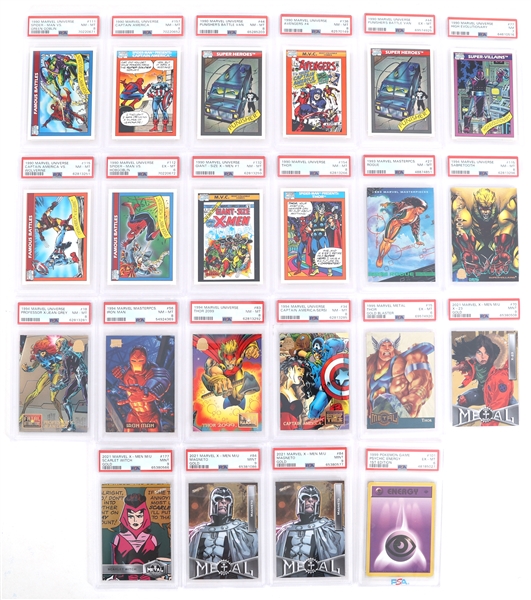 1990-2021 POKEMON AND MARVEL TRADING CARDS PSA GRADED